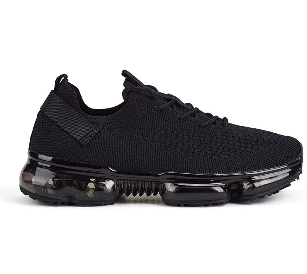 Black Air Cushion Sneakers